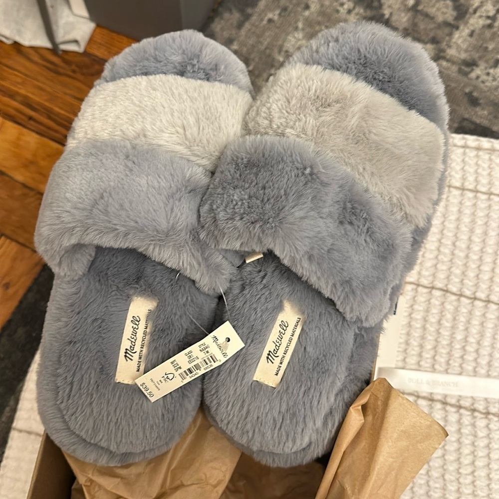 Madewell Fur Slide Slippers